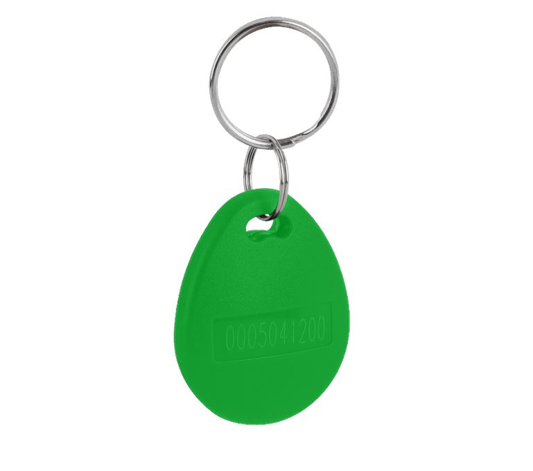 RFID kulcstartó 125 kHz-es EM4100 chippel, zöld